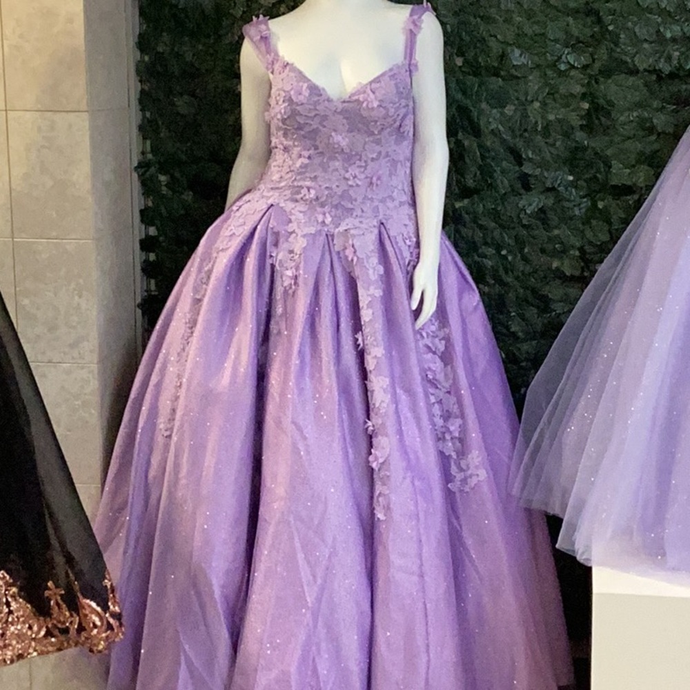 Elegant Lavender Ball Gown